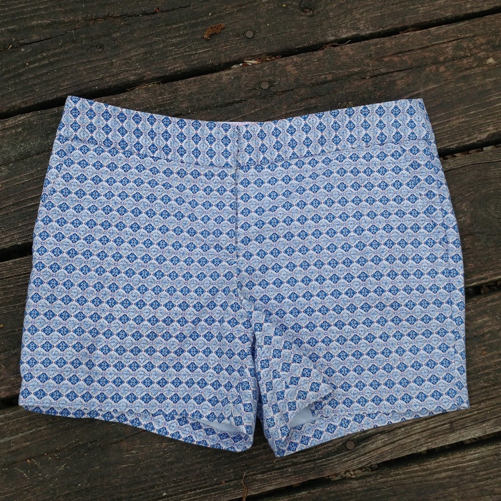 Kenar Blue Print Shorts Misses Size 4